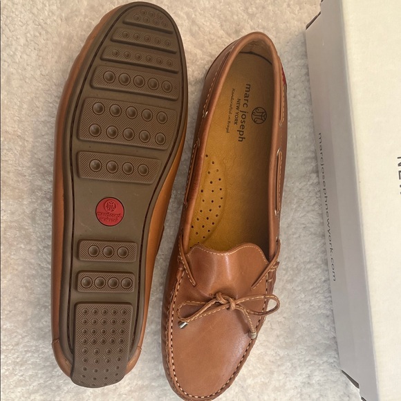 Marc Joseph Coney Island Tan Napa Leather Rockaway Loafers - Picture 5 of 13